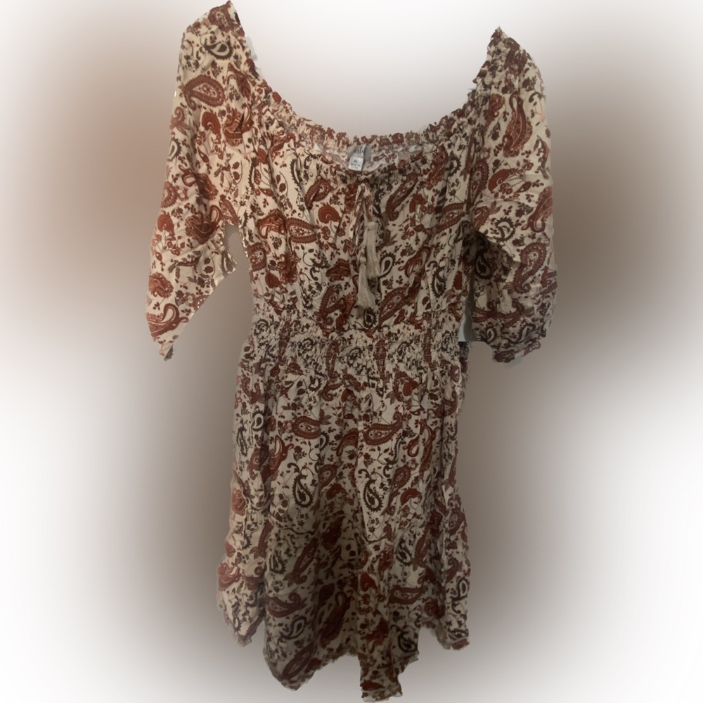 Paisley print dress